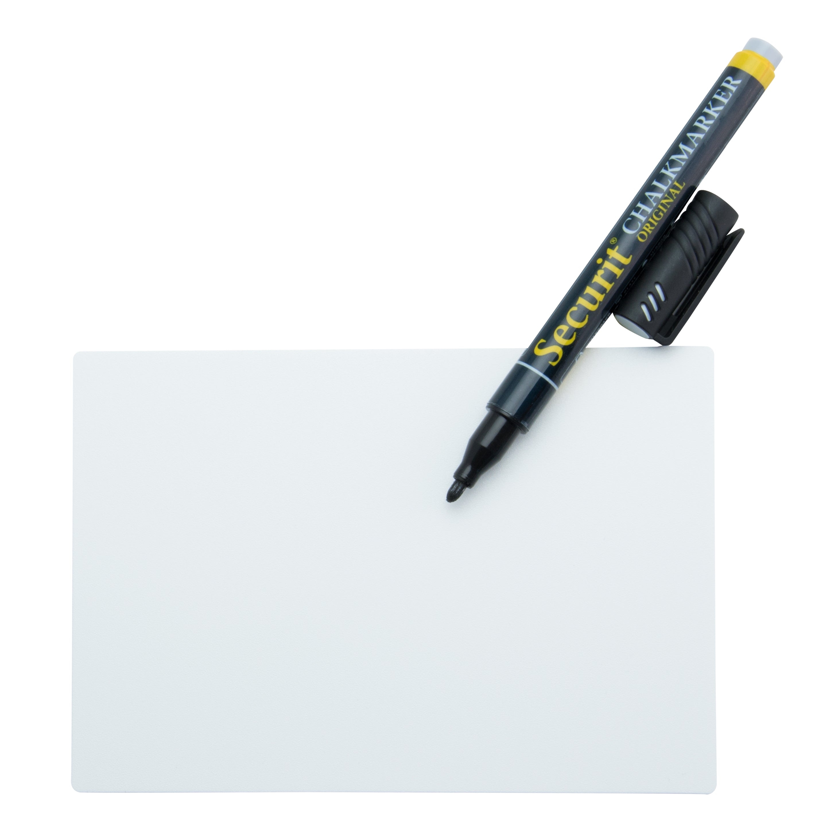 Lot de 20 ardoises blanc A6 avec accessoires | 50% sur stock