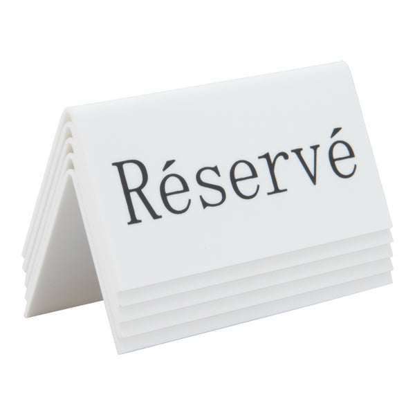 Lot de 5 Etiquettes réservation de table "Réservé" | 50% sur stock