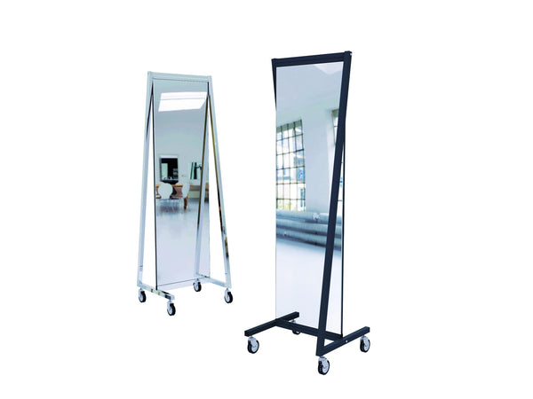 Miroir sur roulettes - H150xL55 cm - TRP004 - 2 COULEURS