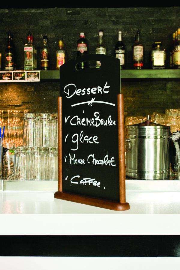 DittaDisplay ardoise table poignée brun