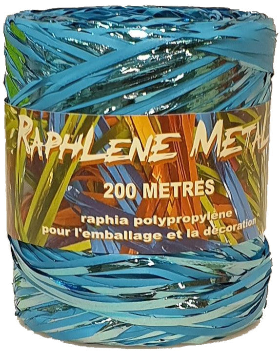 Dittadisplay rouleau bobine raphia polypro métal 200m Metall-Polypro-Raffia-Rolle raffia coil roll