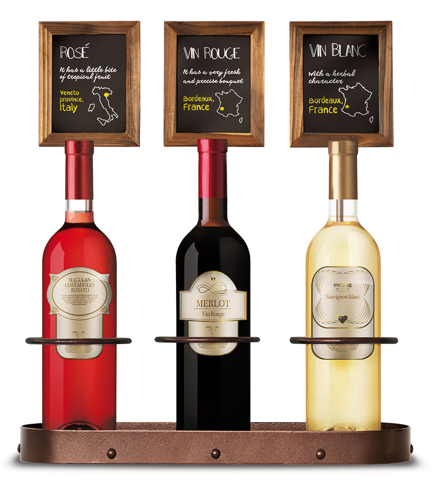 Porte-bouteilles WB-WR-3 Marron 39x45 cm | 50% sur stock