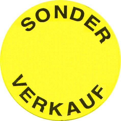 Klebepastillen mit "Ausverkauf - Aktion - Sonderverkauf - Reduziert" 40mm - 1000 Stück