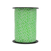 Bobine de bolduc imprimé fleurs verte 10 mm x 225 m – ruban décoratif rouge, rose ou vert pour emballages cadeaux et compositions florales