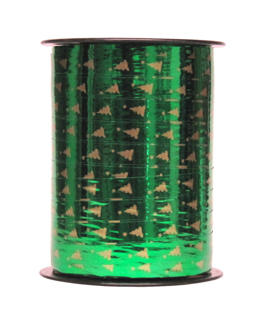 Bobine de bolduc imprimé Noël 10 mm x 225 m – ruban décoratif festif pour emballages cadeaux et décorations de fin d’année