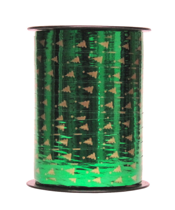 Bobine de bolduc imprimé Noël 10 mm x 225 m – ruban décoratif festif pour emballages cadeaux et décorations de fin d’année
