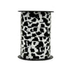 Bobine de bolduc imprimé vache 10 mm x 225 m – ruban décoratif motifs tigre, vache et zèbre pour emballages cadeaux et décorations originales