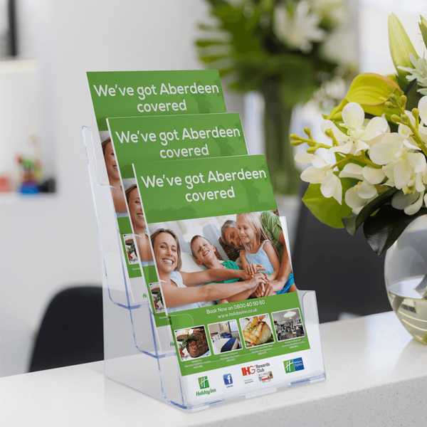 DittaDisplay Retail Solutions plexiglas présentoir prospectus Prospektanzeige