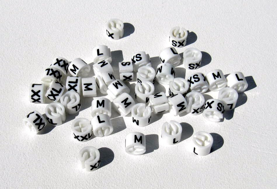 bagues de taille pour cintres blanc