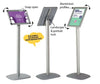 DittaDisplay - Présentoir incliné avec pied droit et cadre de présentation Schräges Display mit geradem Fuß und Displayrahmen Inclined display stand with straight leg and display frame