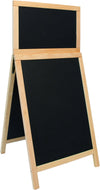 DittaDisplay panneau trottoir stop display double bois massif hetre