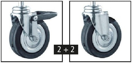 set roulettes stender penderie