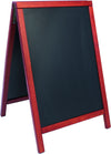 DittaDisplay panneau troittoir stop display double bois massif acajou
