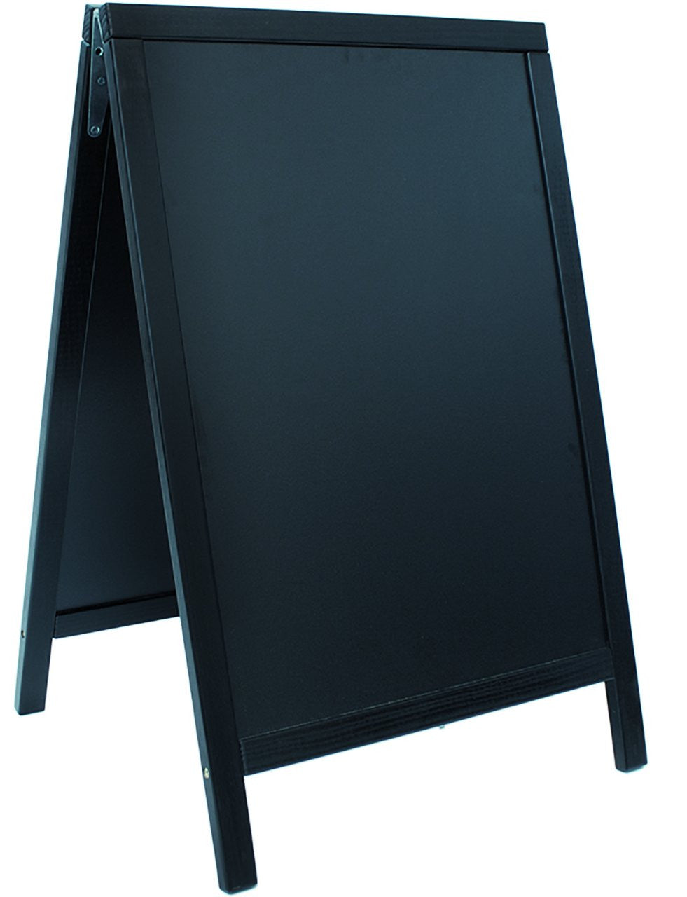 DittaDisplay panneau troittoir stop display double bois massif noir