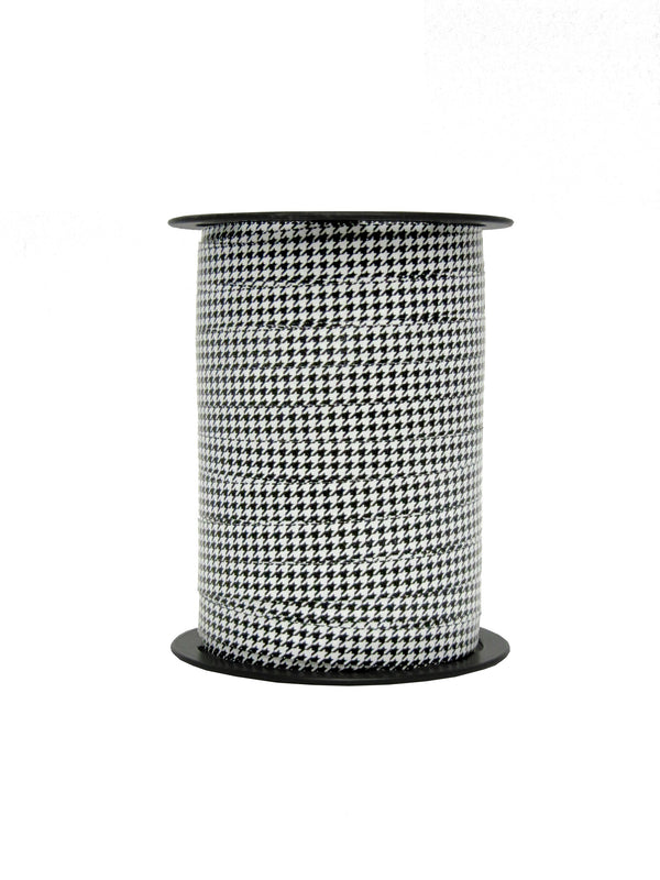 DittaDisplay bobine bolduc ruban fin imprimé pied-de-poule reel printed thin ribbon houndstooth bedrucktes dünnes Band houndstooth