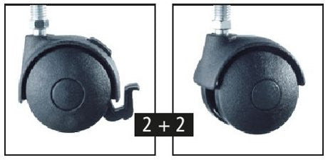 Kit Roulettes noir Ø50 soldeurs art. ST1100, ST1110, ST1120 - RU31021