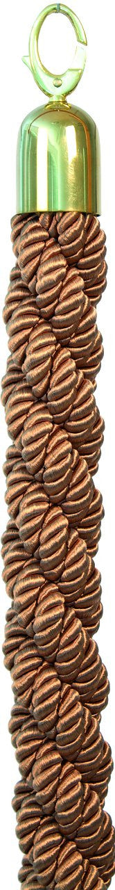 DittaDisplay corde tressée poteau accueil bronze/doré