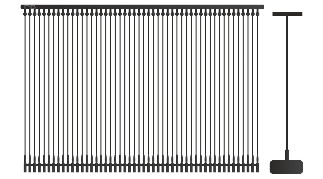 DittaDisplay bride etiquetage pistolet etikettierpistole splinten 65mm noir schwarz standard