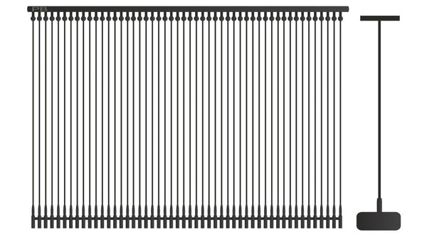DittaDisplay bride etiquetage pistolet etikettierpistole splinten 65mm noir schwarz standard
