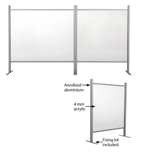 DittaDisplay retail solutions aluminium acrylic hygiene separator séparateur Hygieneabscheider