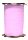 Bobine de crépon rose clair mat 250 m, souple et résistante. Idéale pour fleuristes, emballages cadeaux, décorations et présentations.