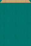 DittaDisplay Retail Solutions - Pochette papier couleur bleu-vert sur kraft brun vergé Blau-grün gefärbte Papierhülle auf braunem Kraftpapier Blue-green colored paper pouch on brown kraft paper