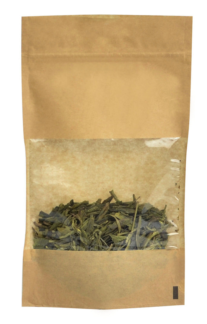 sachet zip hermétique apte au contact alimentaire, disponible en 4 formats, idéal pour cafés, thés, épices, biscuits et autres produits secs ou gras