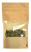 sachet zip hermétique apte au contact alimentaire, disponible en 4 formats, idéal pour cafés, thés, épices, biscuits et autres produits secs ou gras