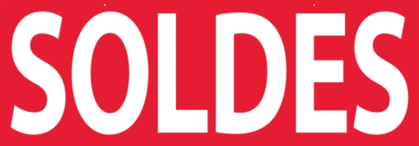 DittaDisplay Retail Solutions affiche carton double face avec impression  solde