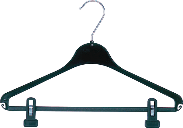 DittaDisplay Shop solutions cintre hanger bugel plastic plastique noir black schwarz pinces pliers zange