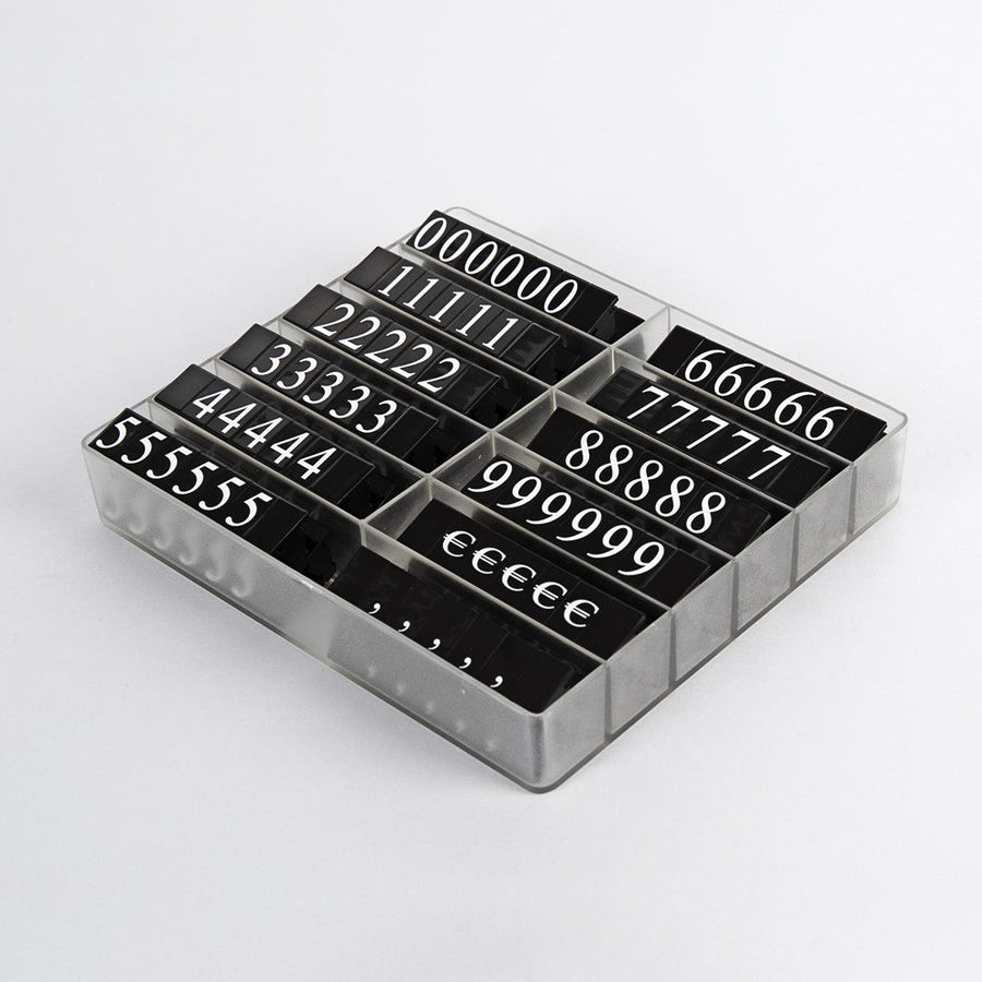 DittaDisplay prix modulable à cliper modular Preis zum Anhängen modular Price to be clipped 