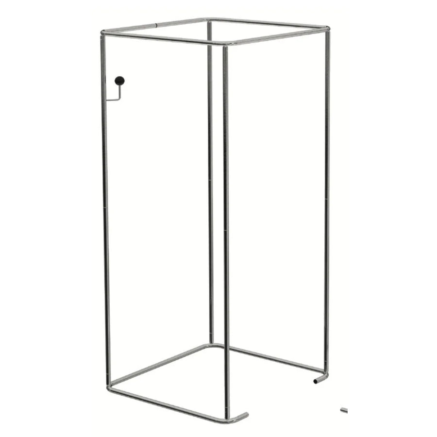Structure de cabine d'essayage en kit, tube chromé Ø 25 mm, 90x90x200 cm, autoportante