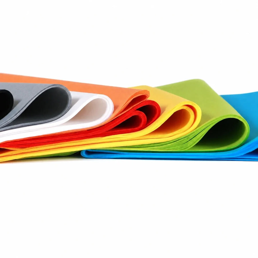Papier de soie professionnel 18 g/m² en 40 couleurs pour emballage cadeau boutique