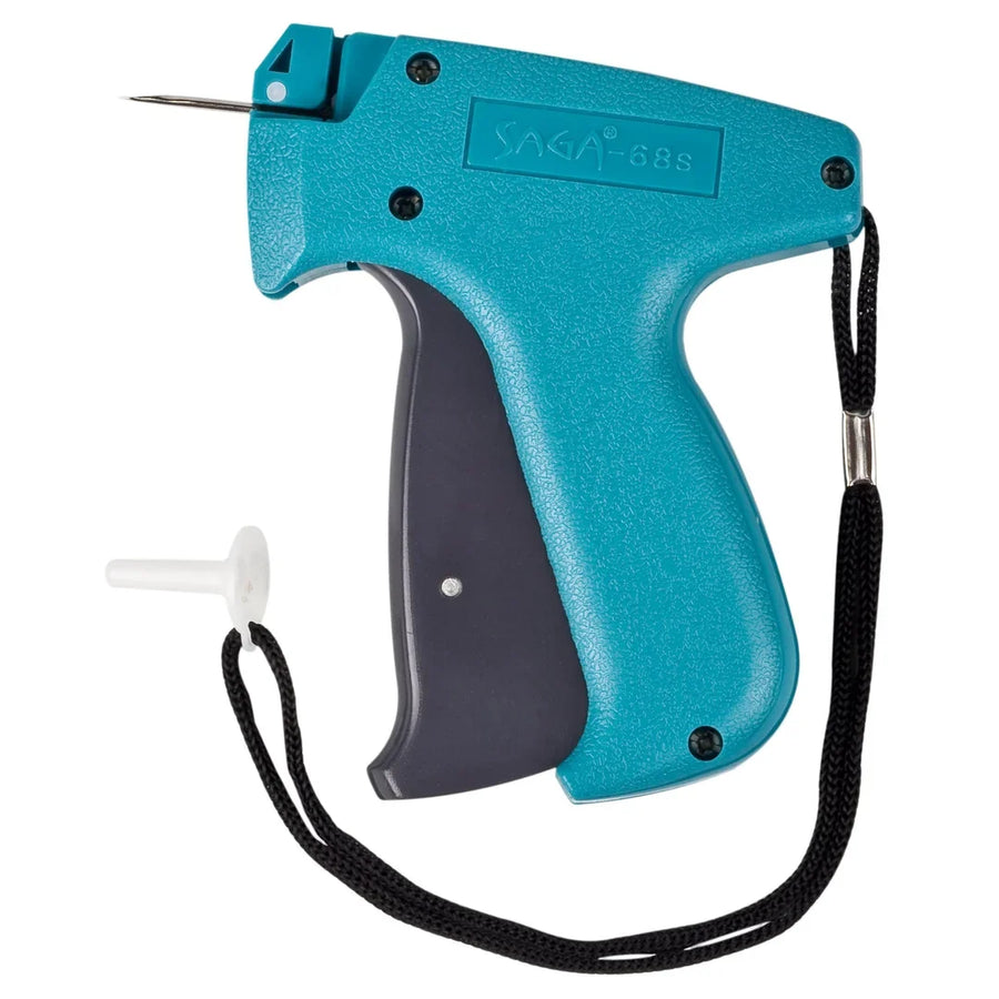 Pistolet d'étiquetage standard Saga 68S pour textile, avec aiguille incluse, usage professionnel magasin