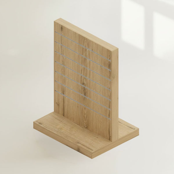 Gondole rainurée double face - 2 hauteurs