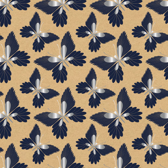 Rouleau papier motifs sur kraft brun lisse ou vergé 60-70gr 0.7x100m 13 motifs