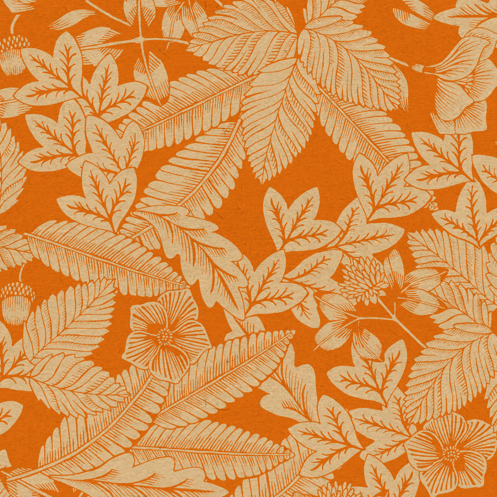 Rouleau de papier motifs varié sur kraft brun - 50m
