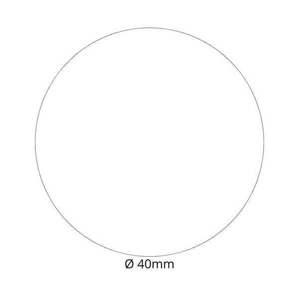 Pastilles adhésives transparente 40mm - 1000pcs