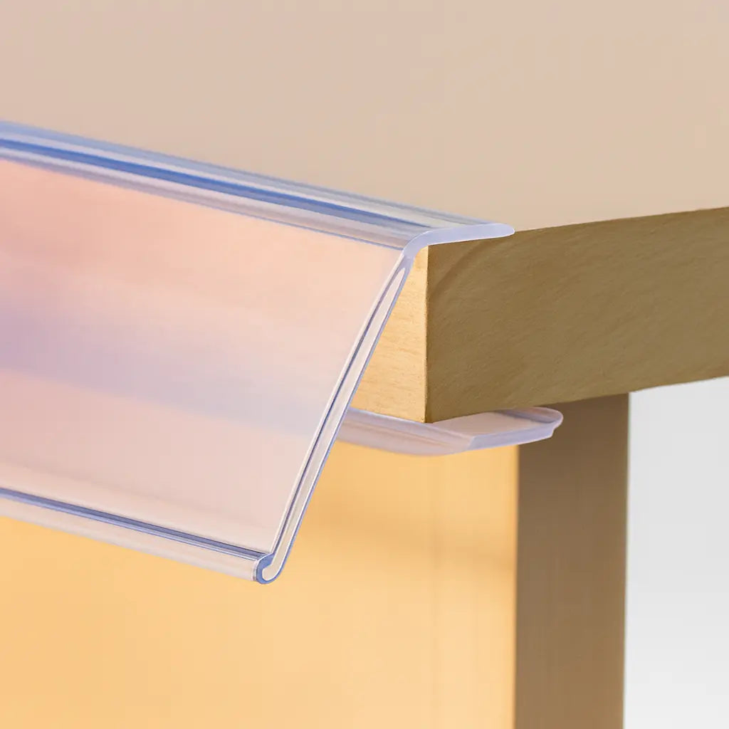 Etikettenhalterprofile zum Aufklipsen, 2 Formate