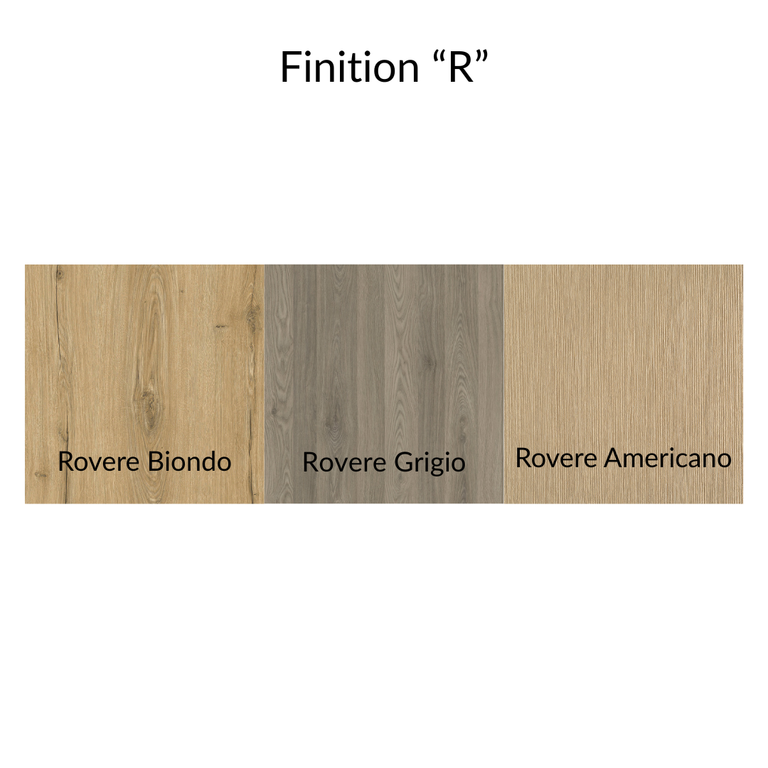 Nuancier des finitions R de DittaDisplay : Chêne 