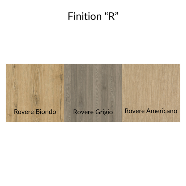 Nuancier des finitions R de DittaDisplay : Chêne 