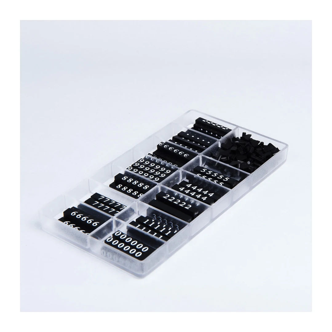 DittaDisplay prix modulable à cliper modular Preis zum Anhängen modular Price to be clipped