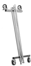 Portant à habits renforcé et pliable, L150cm métal noir ou chromé - réglable ou fixe