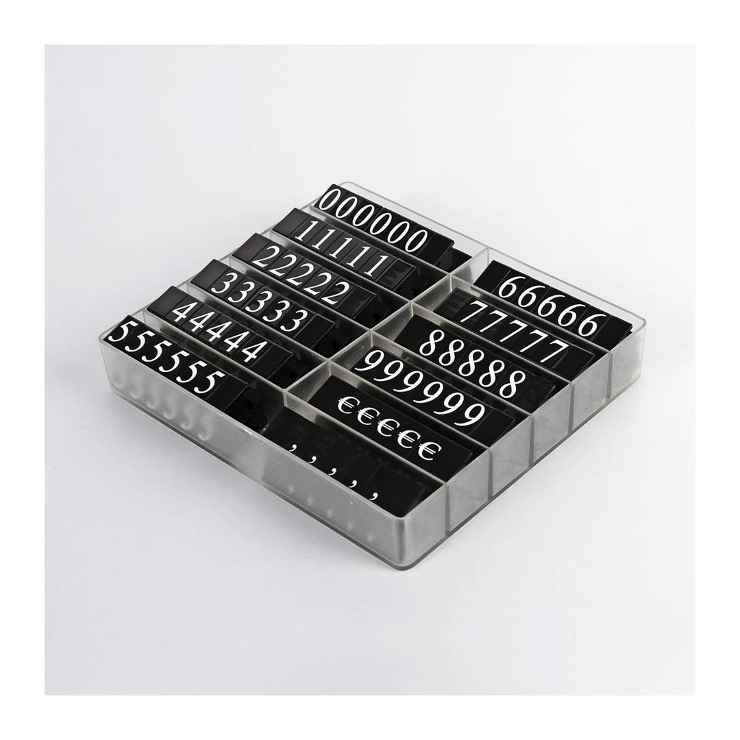 DittaDisplay prix modulable à cliper modular Preis zum Anhängen modular Price to be clipped