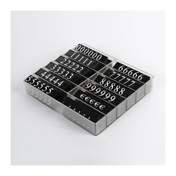 DittaDisplay prix modulable à cliper modular Preis zum Anhängen modular Price to be clipped