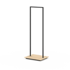 Portant vêtements H180m en métal avec socle mélaminé - personnalisables