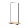 Portant vêtements H180m en métal avec socle mélaminé - personnalisables