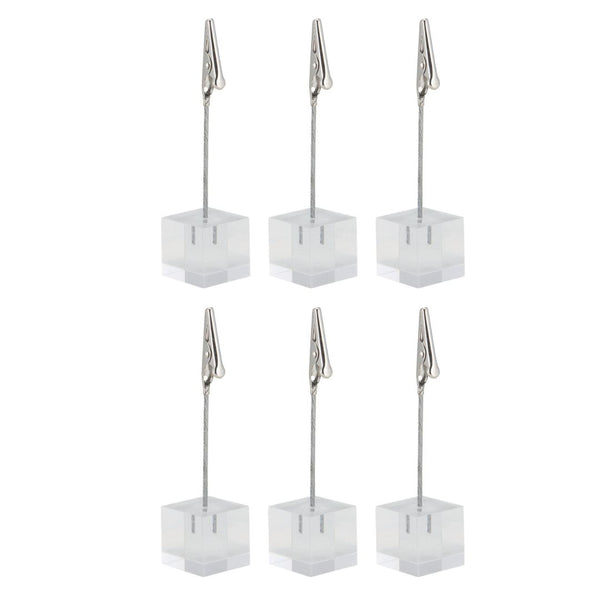 Lot de 6 socle acrylique avec pince