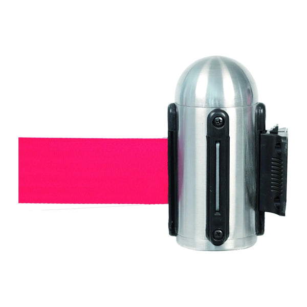 Accroche murale à corde rétractable rouge 210 cm en acier inoxydable pour guidage professionnel en magasin