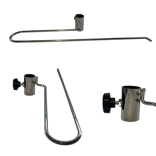 Adaptateur pantalon sur buste pour vitrine de magasin de prêt-à-porter, structure métal discrète